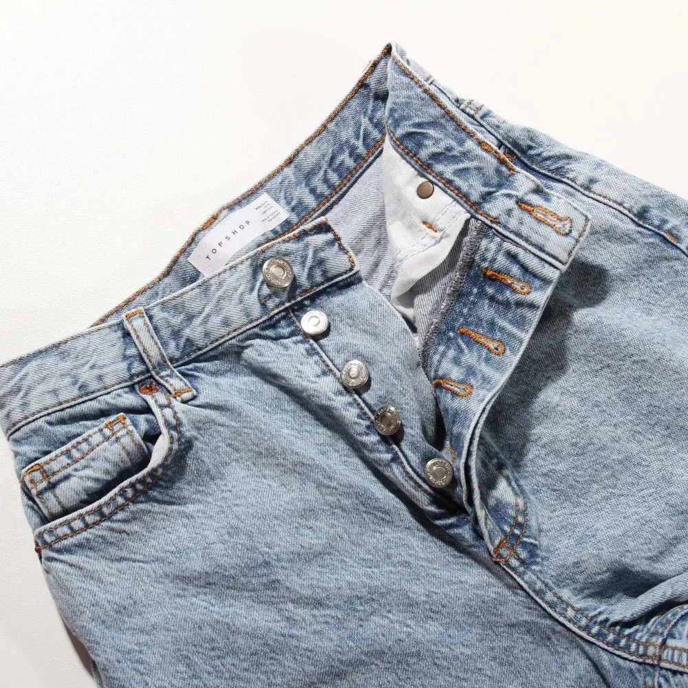 Topshop Ovoid Crop Moto Jeans - Picture 5 of 14